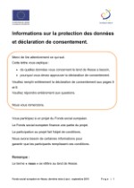 Vorlage Einwilligungserklärung Teilnehmende - französisch