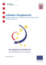 Leitfaden Vergabe öffentlicher Aufträge (ESF Consult) - unterhalb der Schwellenwerte