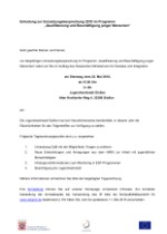 Einladung Umsetzungsbesprechung QuB 22 Mai 18