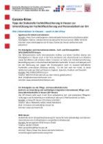 Tipps der Stabsstelle Fachkräftesicherung in Hessen zur Unterstützung der Fachkräftesicherung und Personalarbeit vor Ort