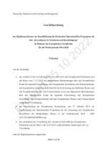 Beschlussvorlage: Entwurf Geschäftsordnung des ESF-Begleitausschusses 2014-2020