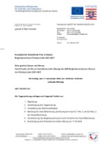Einladung zur Sitzung des Begleitausschusses am 11.11.2022