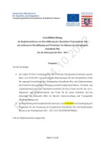 Beschlussvorlage: Entwurf der Geschäftsordnung des Begleitausschusses für den ESF+ Hessen 2021-2027