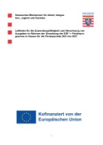 Leitfaden für die Zuwendungsfähigkeit und Abrechnung von Ausgaben im Rahmen der Umsetzung der ESF+-Förderprogramme in Hessen für die Förderperiode 2021 bis 2027