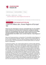 Pressemeldung der Hessischen Staatskanzlei: „Summit of Power Regions of Europe – For a Modern Cohesion Policy 2028+“ unter Beteiligung des Landes Hessen (Nov. 2024)