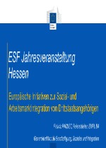 Vortrag von Patrick Paquet: Europäische Initiativen zur Sozial- und Arbeitsmarktintegration von Drittstaatsangehörigen
