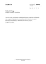 Entwurf Leistungs-Verordnung (COM(2025) 545 final)