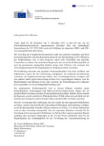 Antwortschreiben von Herrn KOM-Vizepräsident Fitto zum Beschlussschreiben WMK vom 26.11.2025 (Jan. 2026)