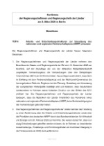 Beschluss: Arbeits- und Entscheidungsstrukturen zur Umsetzung des nationalen und regionalen Partnerschaftsplans (NRPP) einsetzen (März 2026)