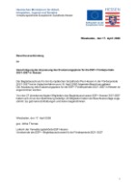 Verkündung des Beschlusses des Begleitausschusses ESF+ Hessen 2021-2027
