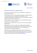 Merkblatt Eigenerklärungen