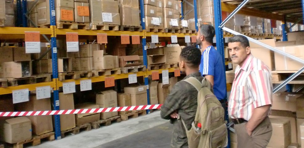 Besichtigung der Logistik-Firma